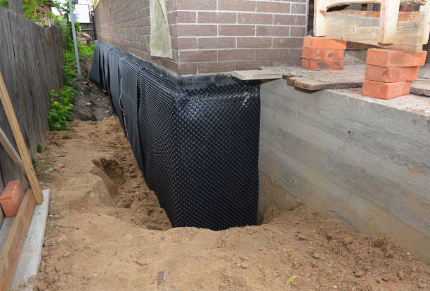 Happy homeowners after waterproofing job in Mountainside